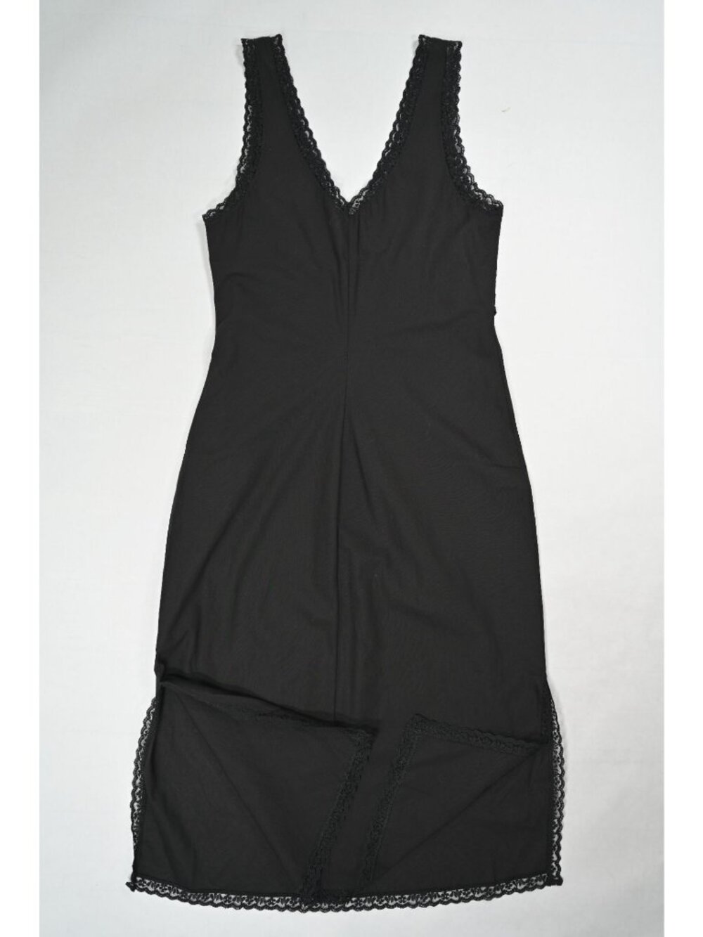 CouCou The Iris Slip Dress in Black Cotton Voile - Picture 3 of 5